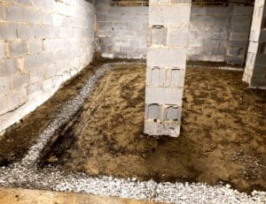 crawl space french drain