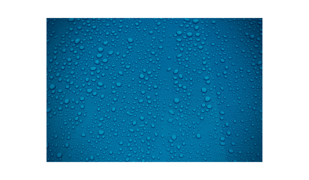 Blue Background with water droplets all over