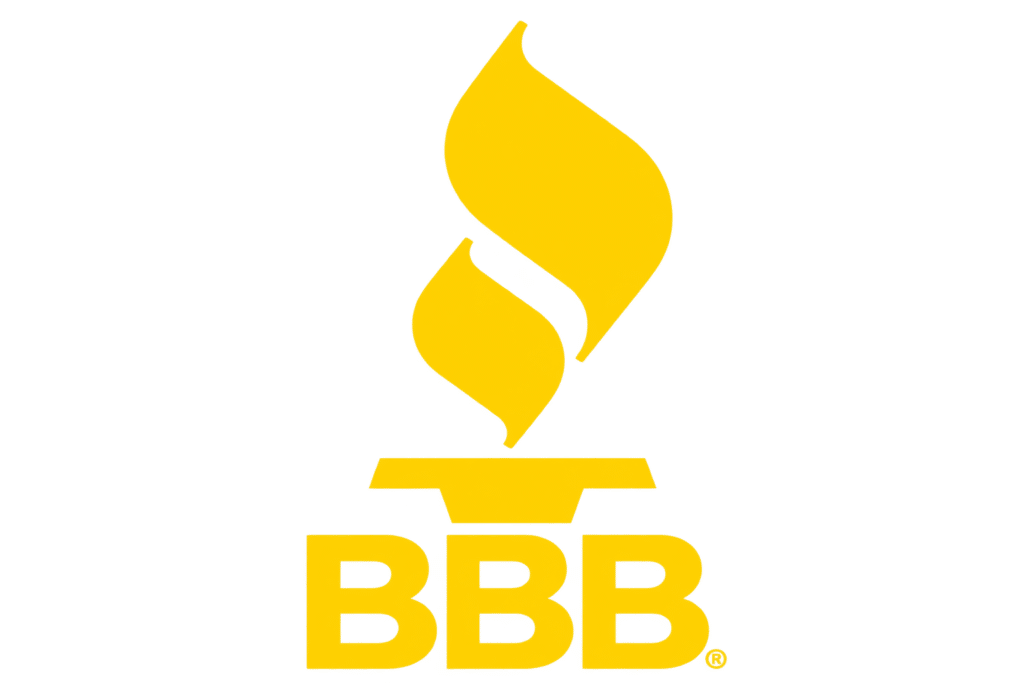 bbb yellow torch logo